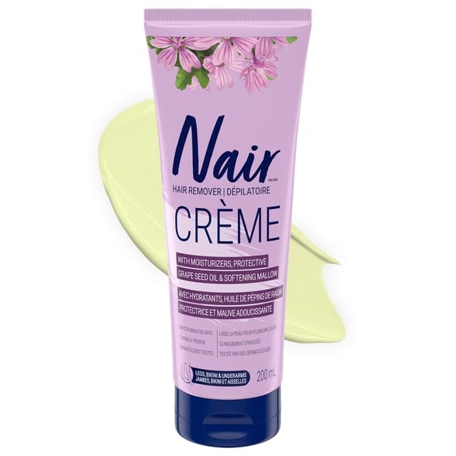 Nair Sensitive Hair Removal Crème for Legs, Underarms & Bikini, 200 mL