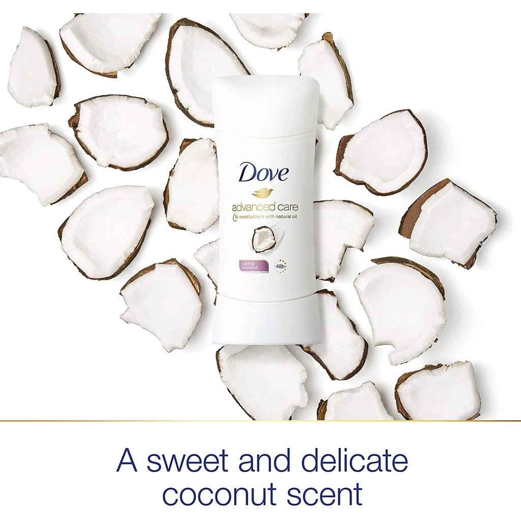 Dove Advanced Care Caring Coconut Antiperspirant Stick 45g