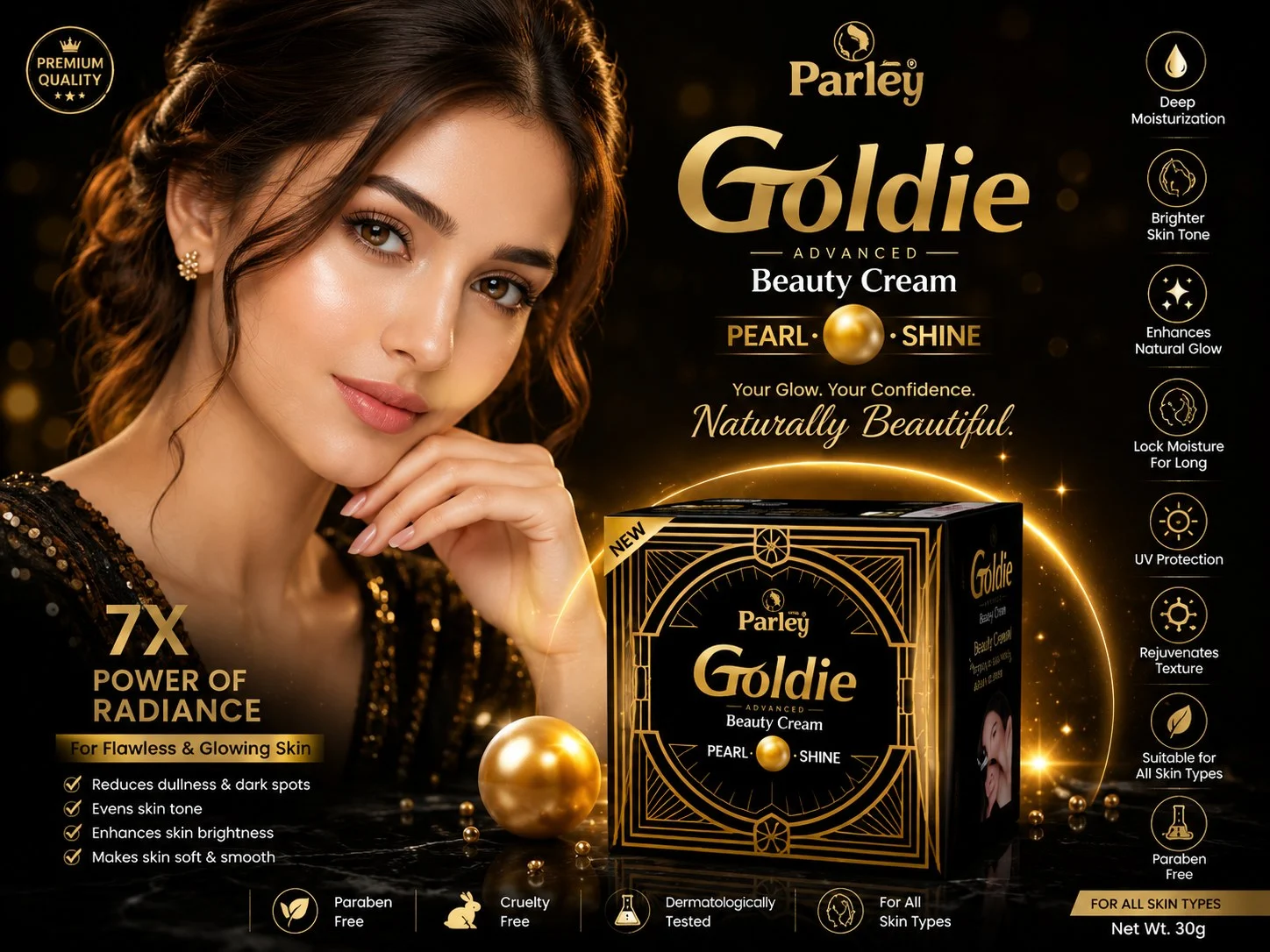 Parley goldie Beauty Cream Pearl Shine